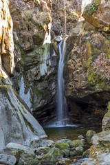 Amazing view of Kostenets waterfall, Rila Mountain, Bulgaria