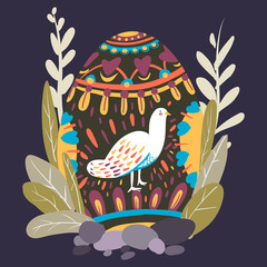 Easter egg design illustration