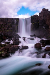 Öxarárfoss waterfall, Thingvellir National Park, Iceland