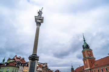 Poland, Warsaw, Castle Square