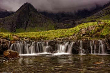Fairy Pools waterfall in Scotland