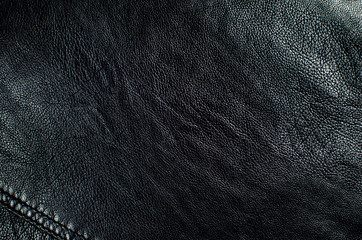 Background black leather,abstraction, texture close-up.