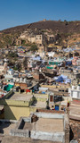 view of bundi the blue city in india