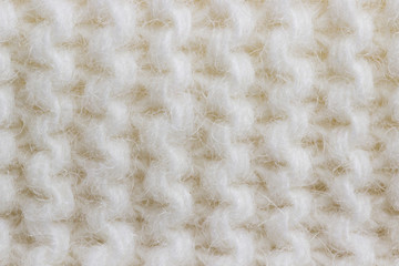 Background knit white thread knit with patterns