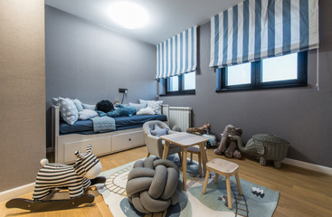 Modern kids room interior