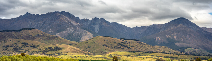 mountain view in New Zealand