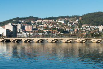 Bridge over Lerez river in Pontevedra (Spain)