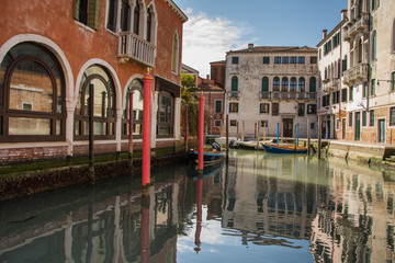 canal (Rio del Malcanton) in Venice,Italy, 2019