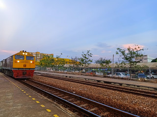 A train waiting for passengers at Salaya Station.
