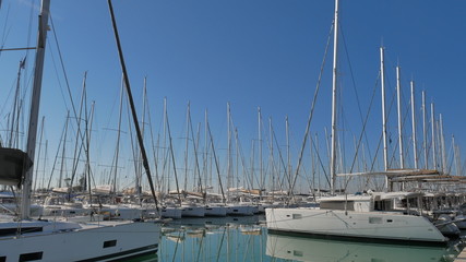 Yachts in the marina. Greece