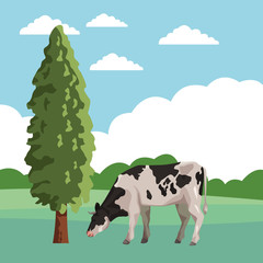 cow with tree