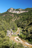 A mountain terrain of Siurana in Priorat, Spain
