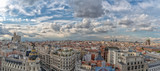 Madrid Spain aerial panorama cityscape
