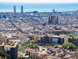 Aerial view of Barcelona