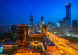 Building in Beijing city in night time, Beijing