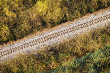 Railroad Aerial View