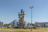 Square in Barcelona. The famous tourist center in Europe Barcelona