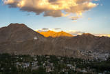 Aerial view of Ladakh, India.