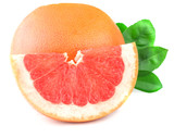 Fresh grapefruit, isolated on white background
