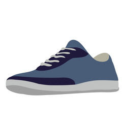 blue men's shoes, isolated
