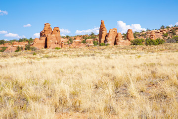 Scenic landscape in Arches National Park, Utah, USA