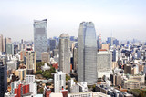 Aerial view on Tokyo, Japan
