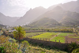 European natural countryside in Agaete Gran canaria