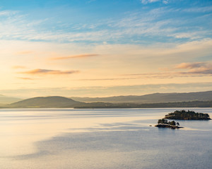 Snasa lake in Norway, scenic nature