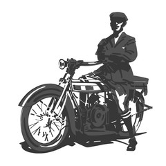 man on a motorcycle