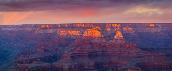 Sunset at Grand Canyon National Park, South Rim, Arizona, USA
