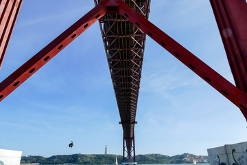bridge in the sea, in Lisbon Capital City of Portugal