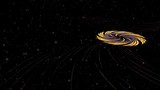 Hypnotic Magical Colorful Space Galaxy Animation Background