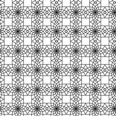 Vector seamless geometric pattern. seamless floral pattern