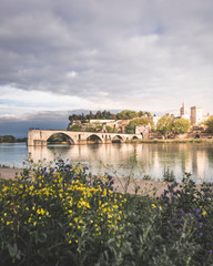Pont d'Avignon au coucher du Soleil