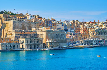 Lascaris Bastion of Valletta fortification, Malta