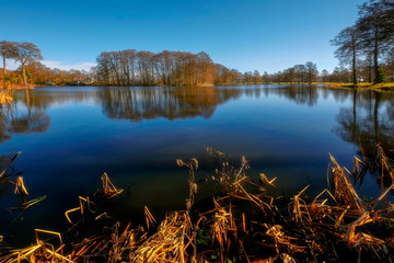 Small pond, Jantar town, Poland