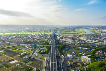 都市と交通　空撮