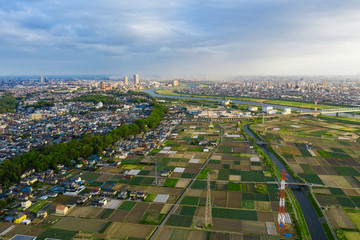 都市景観　空撮