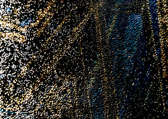 Abstract fbackground from blue and gold light fires