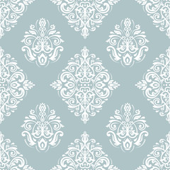 Orient classic blue and white pattern. Seamless abstract background with vintage elements. Orient background