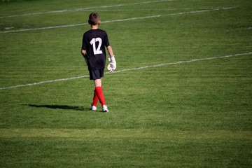 soccer player in action