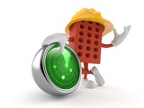 Brick character with radar