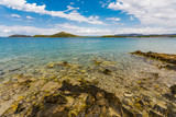Beautiful, idyllic, sunny summer seascape. Murter, Croatia, Dalmatia, Europe.