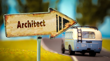 Street Sign to Architect
