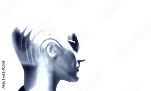 Taªte De Femme Robot Futuriste Poster Id F