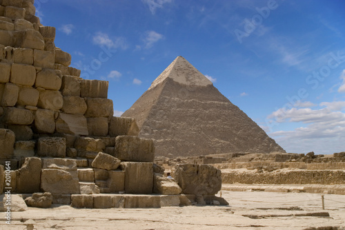 Lacobel pyramid under a blue sky