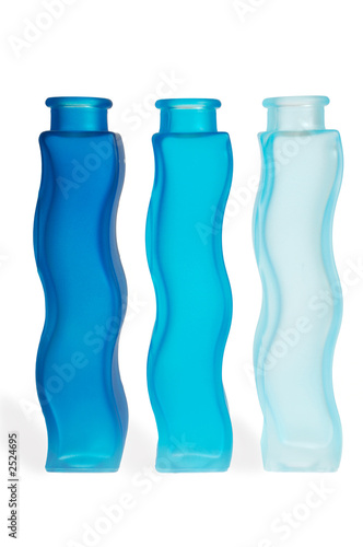 Fototapeta blue bottles