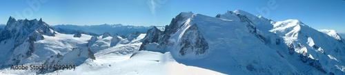 panoramique massif du mont blanc © marité74