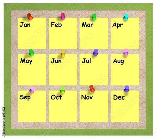 months-notice-board-poster-id-f6931402