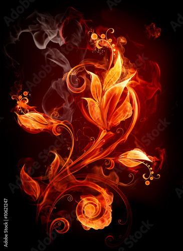 Lacobel Fire flower